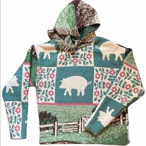Pig/Farm Custom Tapestry Hoodie